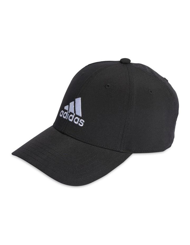 Adidas Embroidered Logo Lightweight Baseball Cap in Black/White Black One Size