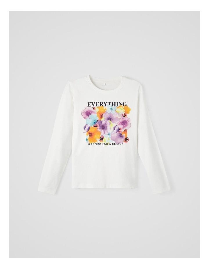 Name It Lamilie Long Sleeve Top in White 11-12