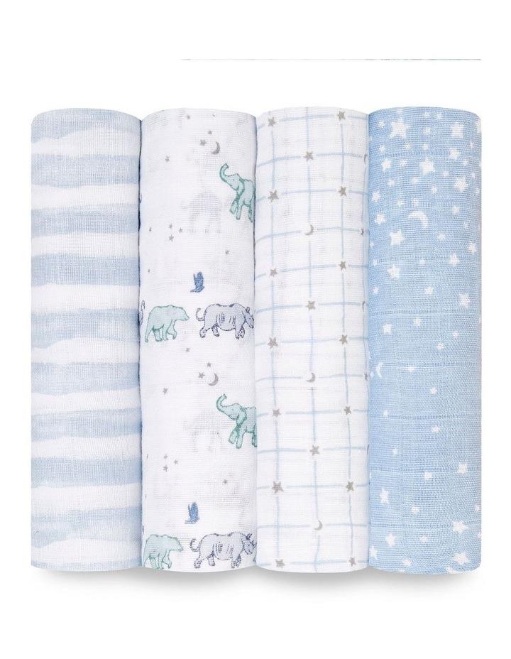 Aden and Anais Rising Star Muslin Swaddles 4 Pack in Multi Assorted