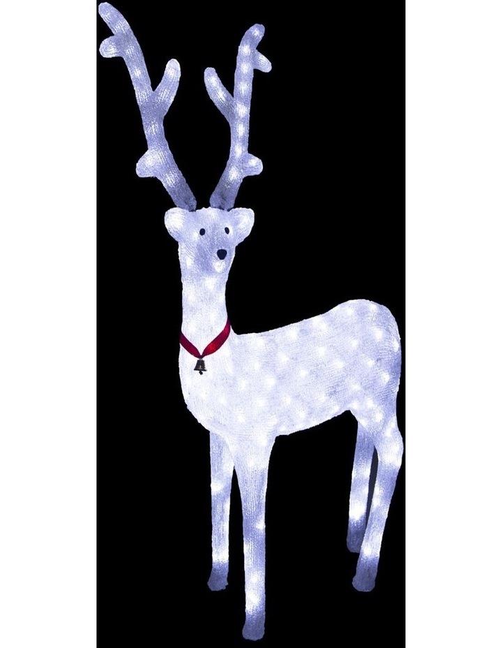 Lexi Lighting Acrylic White Reindeer Christmas Light 95cm White
