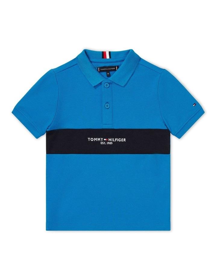 Tommy Hilfiger Color Block Polo Shirt (3-7 Years) in Blue 3
