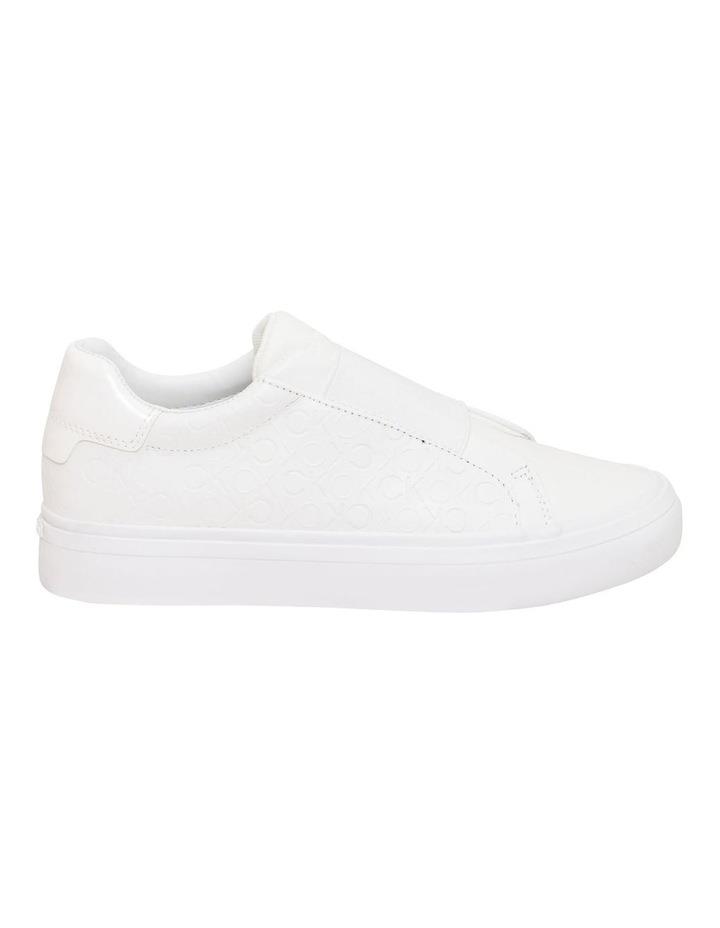 Calvin Klein Leather Slip-On Trainers in White 37