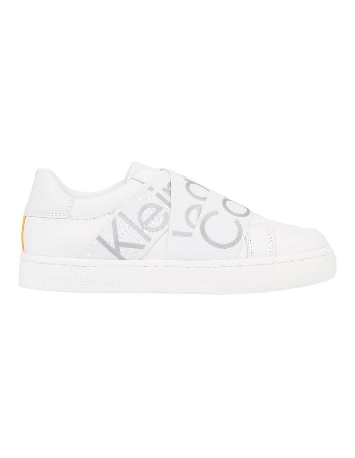 Calvin Klein Leather Slip-On Trainers in White 37