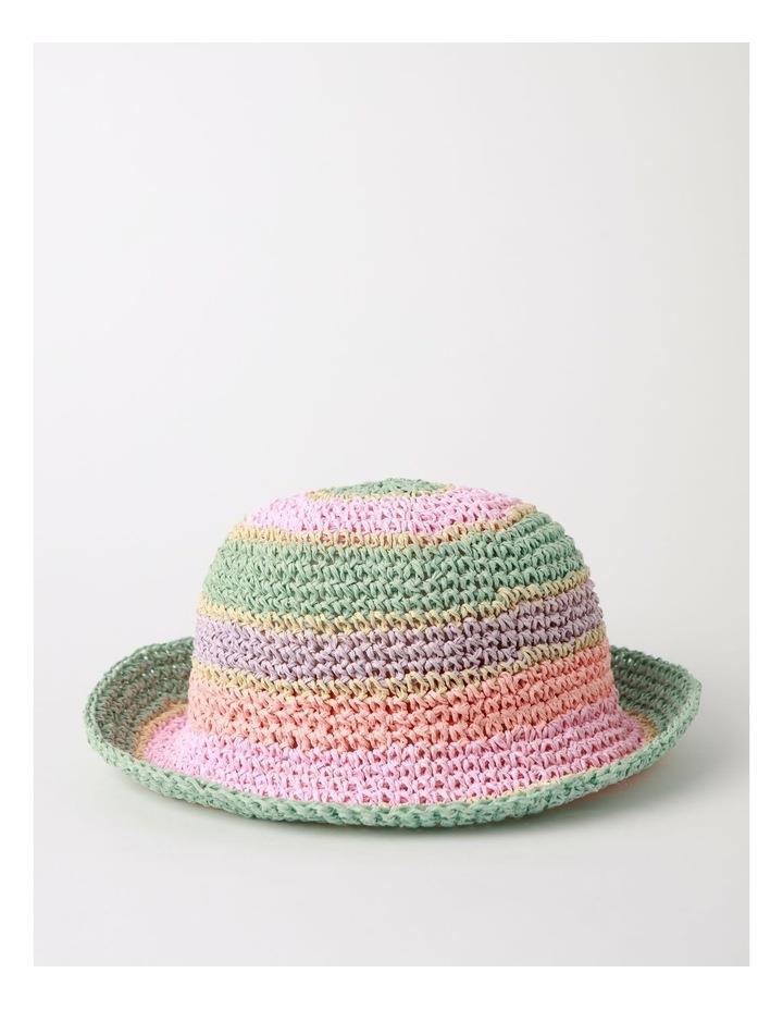 Milkshake Straw Bucket Hat in Rainbow S