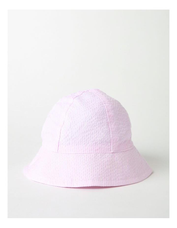 Sprout Soft Stripe Hat In Pink XXS