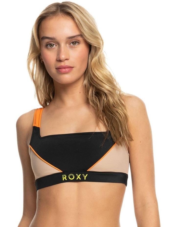Roxy Active High Support Sports Bra in Anthracite Black M