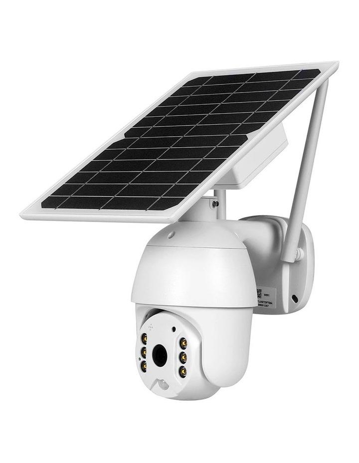Traderight Group Outdoor Night Vision Solar Powered Security Camera White