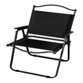 Levede 4 Pieces Foldable Camping Chair in Black
