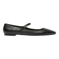 Marcs Tottie Flat Shoes in Black Leather Black 38