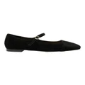 Marcs Tottie Flat Shoes in Black Suede Leather Black 36