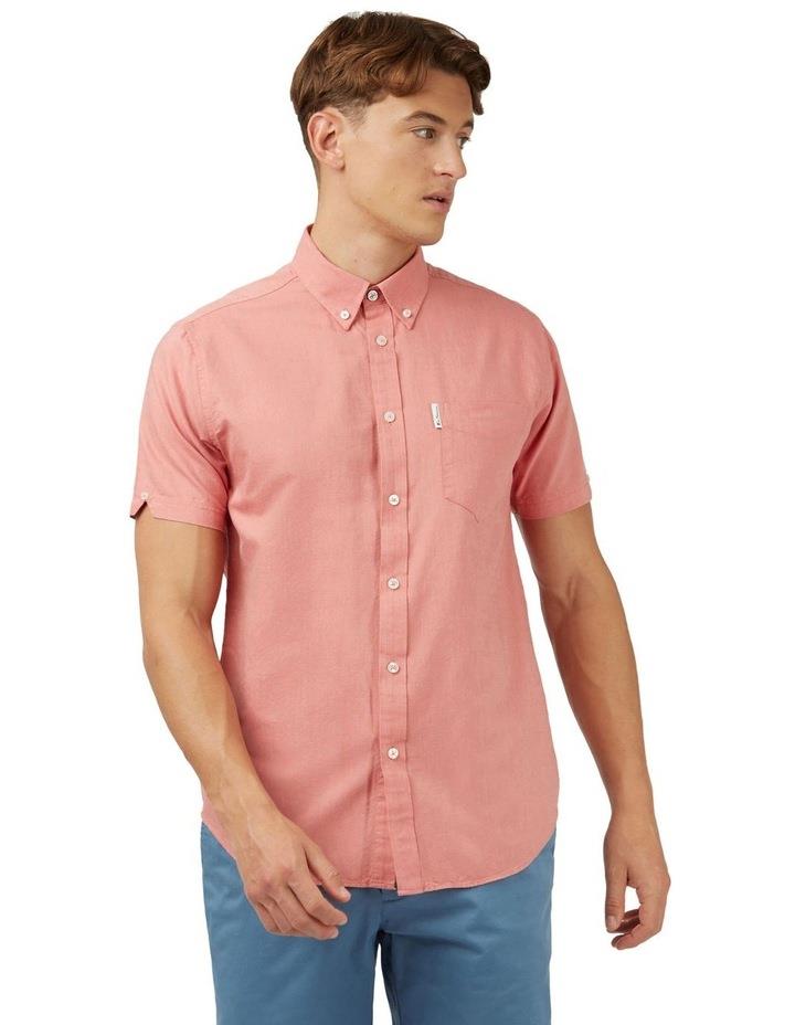 Ben Sherman Signature Oxford Short Sleeve Shirt in Raspberry XL