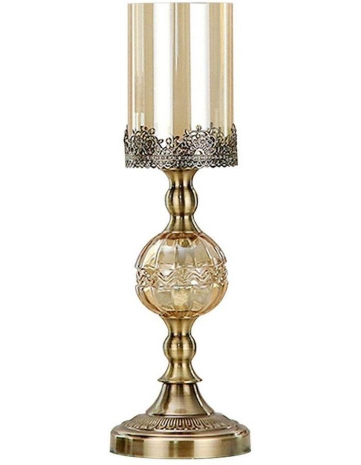 SOGA Glass Candle Holder 42cm in Gold