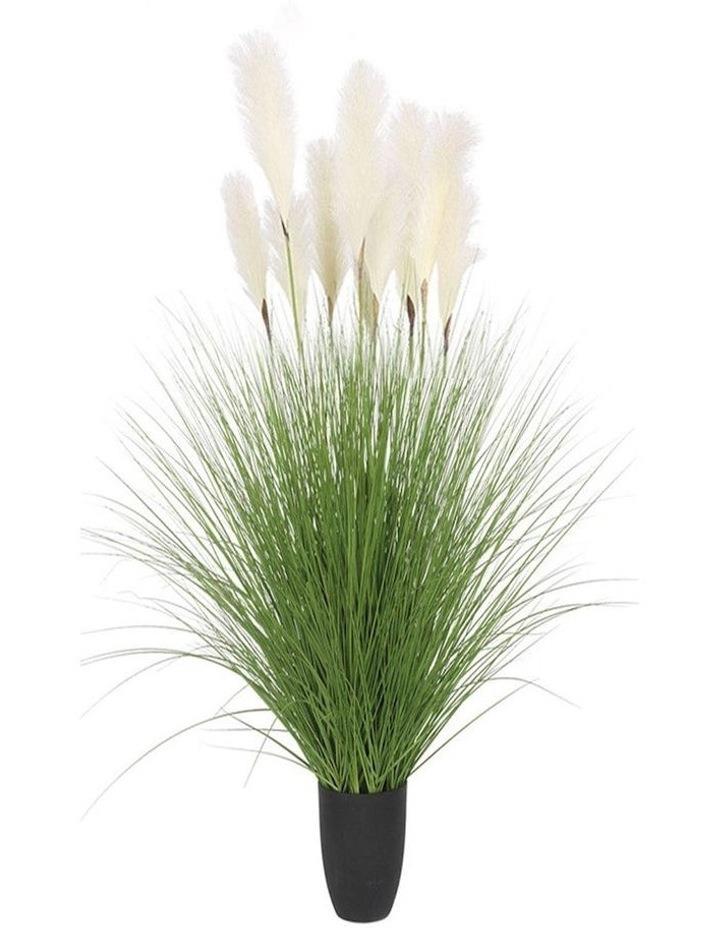 SOGA Potted Bulrush Grass Artificial Plant 137cm in Multi Assorted