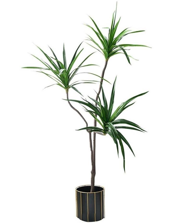 SOGA Potted Brazlian Iron 3 Heads Artificial Plant 180cm in Multi Assorted