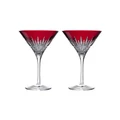Waterford New Year Celebration Martini Set of 2 in Red 7cm