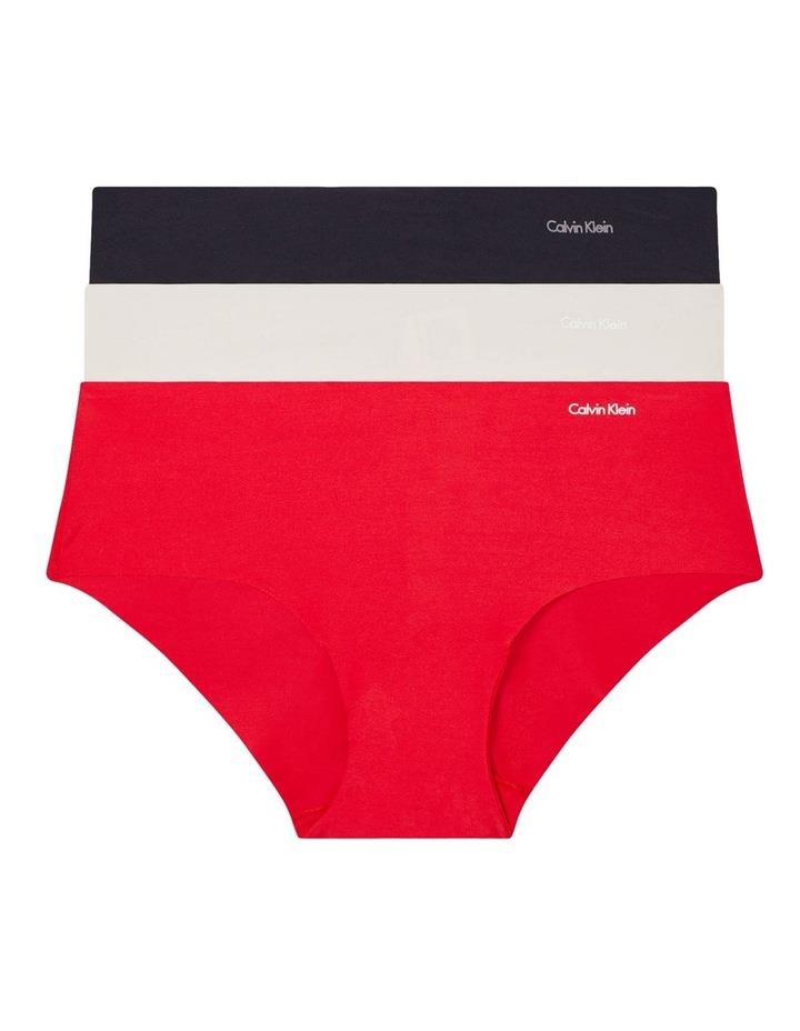 Calvin Klein Invisibles Hipster 3 Pack in Multi Assorted M