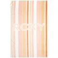 Roxy Fun And Adventure Beach Towel in Cork Monochromatic Stripe Brown OSFA