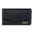 Roxy Sideral Love Vegan Leather Wallet in Anthracite Black OSFA