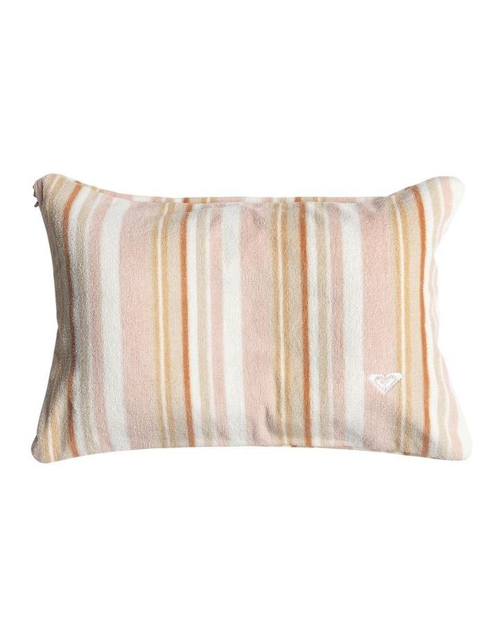 Roxy Beach Pillow in Cork Monochromatic Stripe Brown OSFA