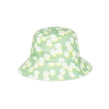 Roxy Jasmine Paradise Bucket Hat in Quiet Green Floral Delight Green M/L