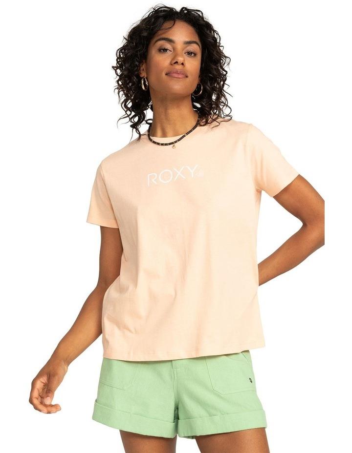 Roxy Ocean Road Loose T-shirt in Peach Parfait Pink XS