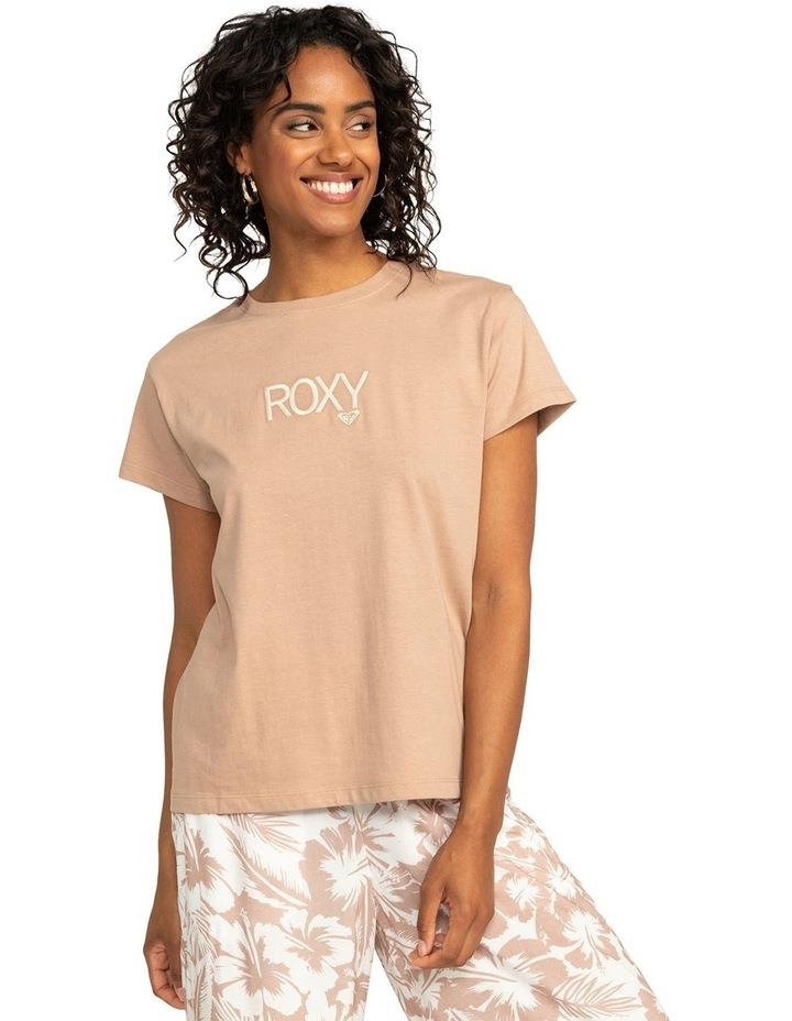 Roxy Just Do You T-shirt in Warm Taupe Brown S