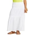 Roxy Remember The Time Maxi Skirt in Bright White M