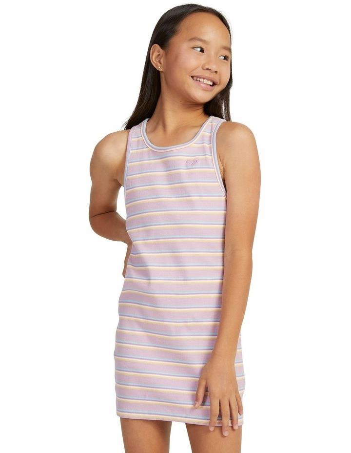 Roxy What Should I Do Slim Vest Top Dress in Pirouette Surf Happy Stripe Purple 14