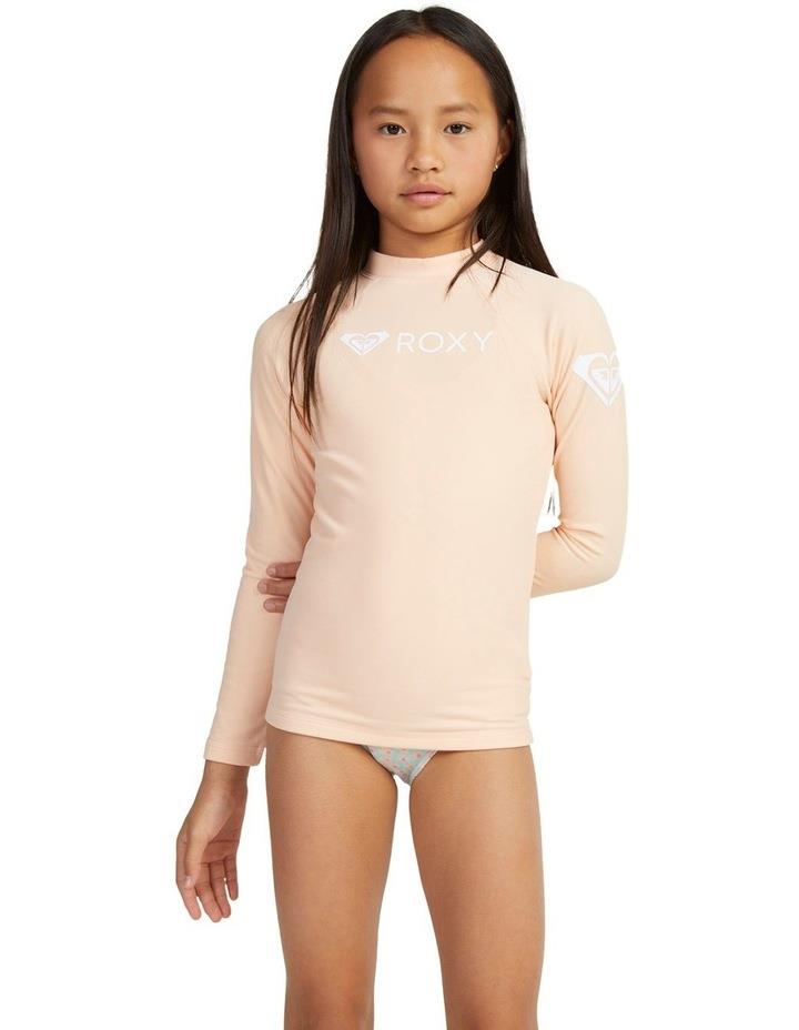 Roxy Heater Long Sleeve UPF 50 Surf T-shirt in Peach Parfait Pink 10