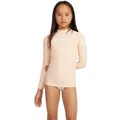 Roxy Heater Long Sleeve UPF 50 Surf T-shirt in Peach Parfait Pink 12