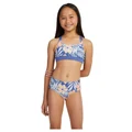 Roxy Crop Top Two-Piece Bikini Set in Marlin Funky Palm Blue 14