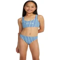 Roxy Bralette Two-Piece Bikini Set in Marlin Serenity Stripe Blue 12