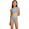 Roxy Bralette Two-Piece Bikini Set in Marlin Serenity Stripe Blue 12