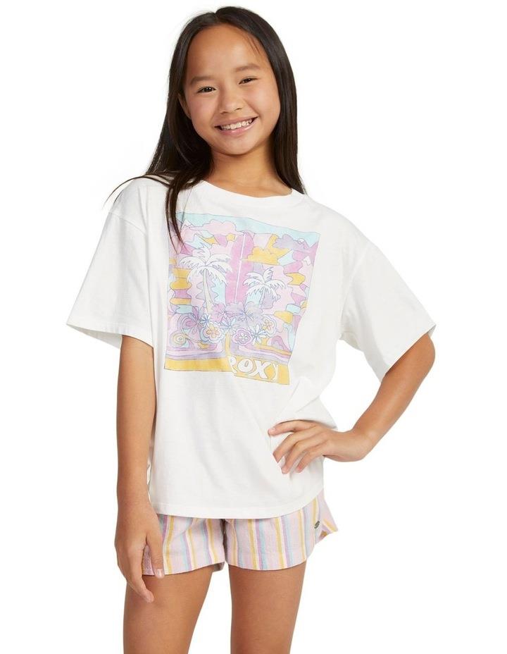 Roxy Gone To California Oversized T-shirt in Snow White 16