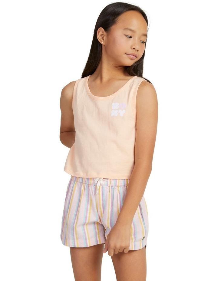Roxy Happier Than Ever Sleeveless Muscle T-shirt in Peach Parfait Pink 6