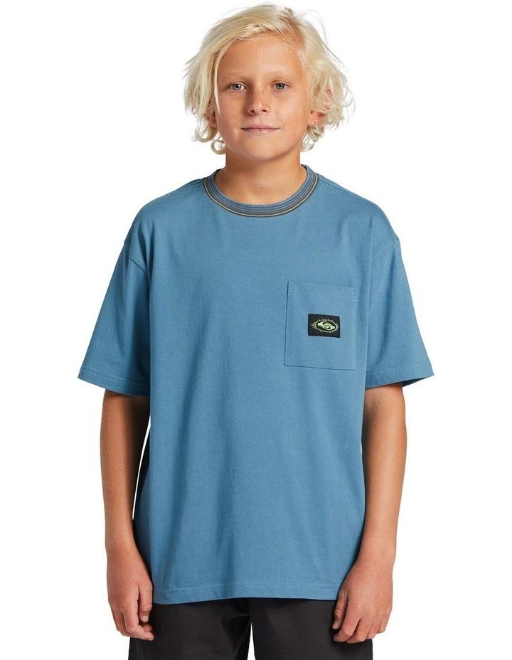 Quiksilver Radical Times Pocket T-shirt in Aegean Blue 12