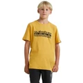 Quiksilver Omni Check Turn T-shirt in Mustard Yellow 8