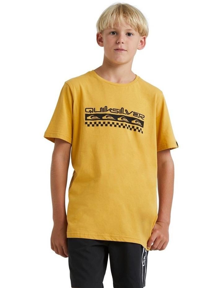 Quiksilver Omni Check Turn T-shirt in Mustard Yellow 10