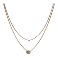 Fossil Misty Autumn JF02953791 Necklace in Rose Gold Rose