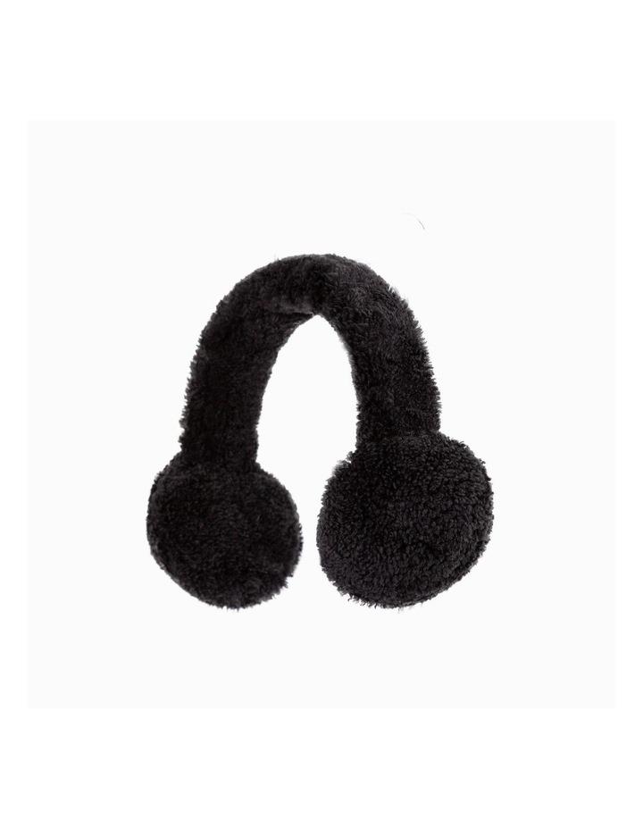 Ozwear Ugg Ugg Curly Sheepskin Earmuff in Black
