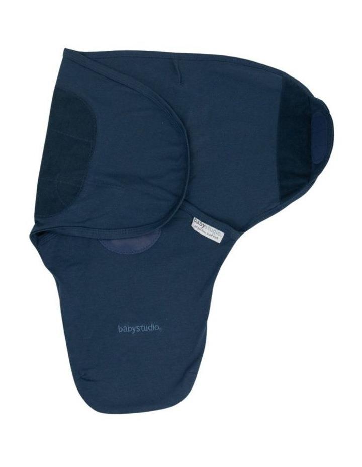 Baby Studio Organic Cotton Swaddle Wrap 0-3 Months in Navy