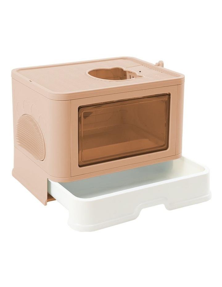 PaWz Foldable Cat Kitty Litter Box With Tray in Pink
