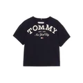 Tommy Hilfiger Girls 8-16 Oversized Logo Relaxed Fit T-Shirt in Blue Navy 10