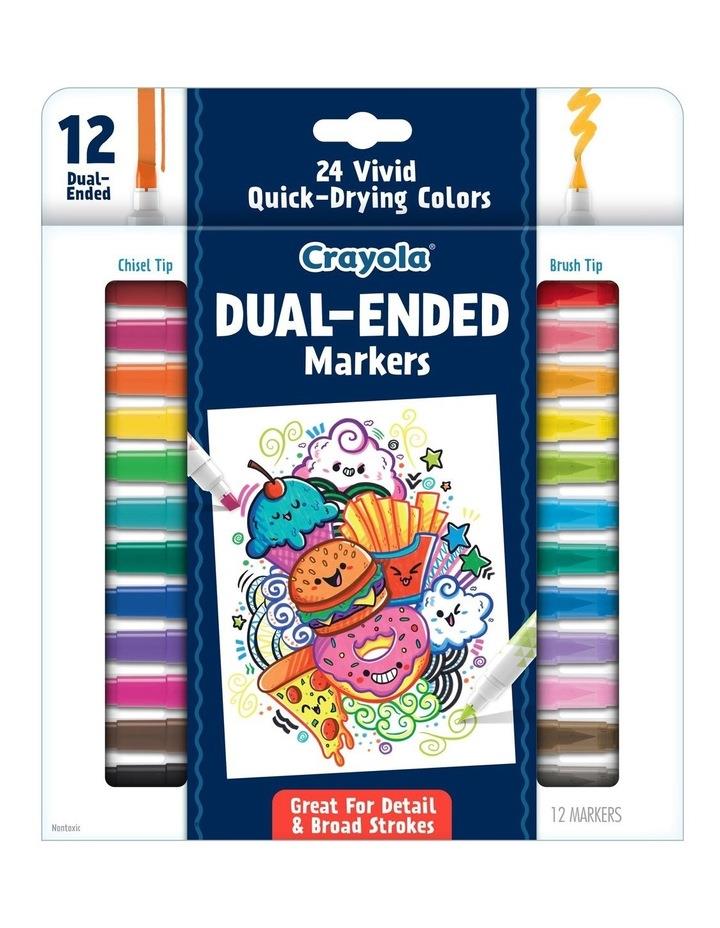 Crayola 12ct Dual-Ended Markers Blue