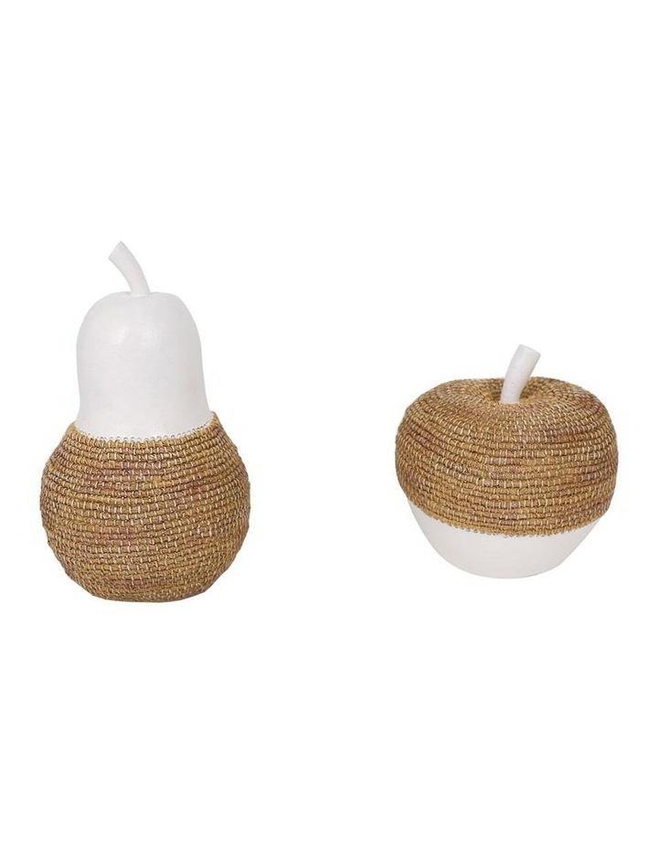 Willow & Silk Set of 2 Hamptons Apple & Pear 13x21/13x14cm in Assorted