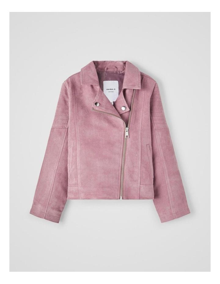 Name It Molly Faux Suede Jacket in Wistful Mauve Pink 7