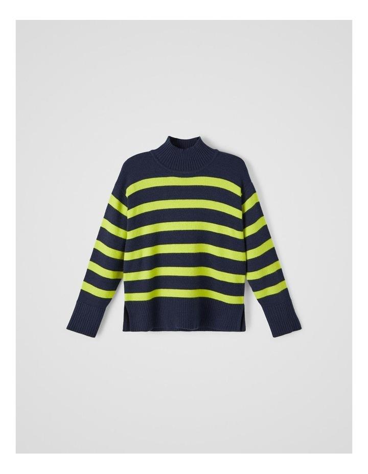 Name It Karmia Long Sleeve Knit Sweater in Dark Sapphire Navy 7-8