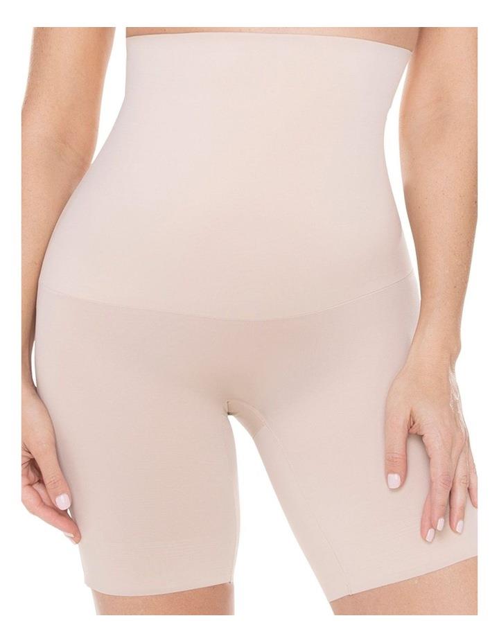 Miraclesuit Shapewear Comfy Curves High Waist Tummy & Thigh Slimmer in Warm Beige S