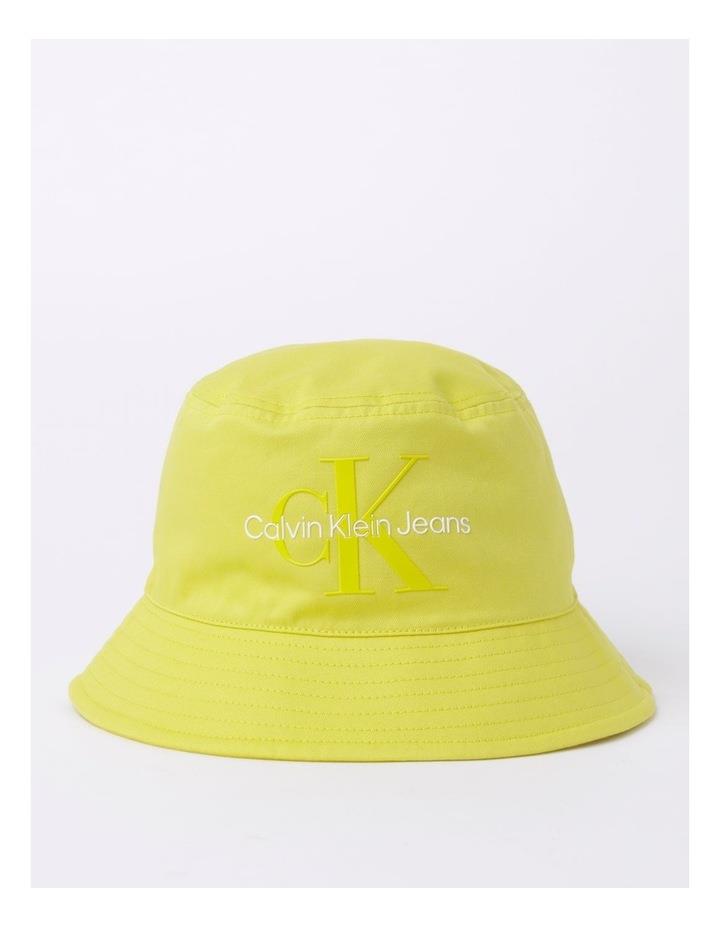 Calvin Klein Monogram Bucket Hat in Absinthe Green One Size