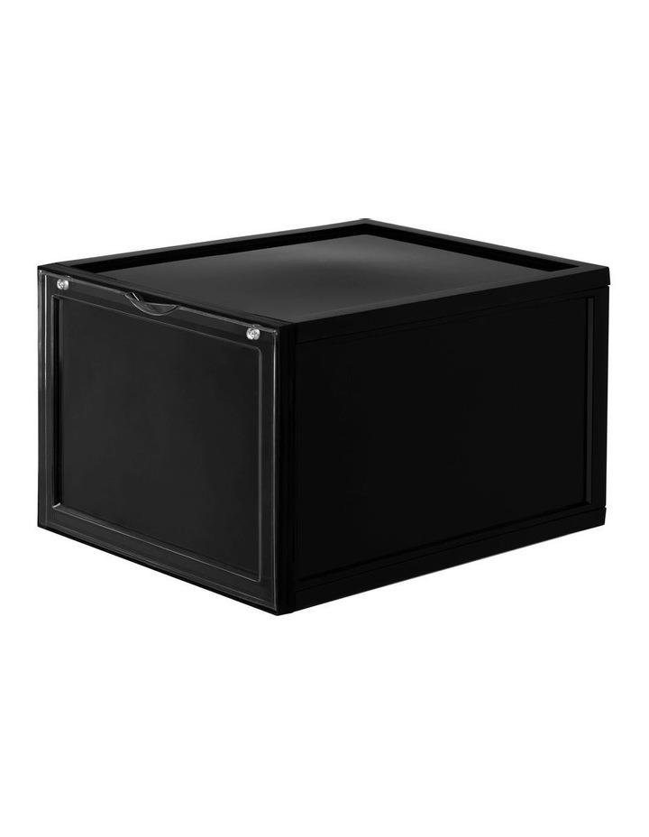Sherwood Home Front Display Shoe Box Organiser 36x28x22cm in Black